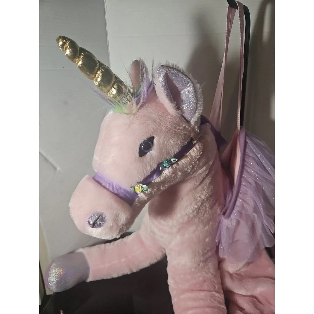 Dream Play Imagine Girl Fancy Pink Riding Unicorn Halloween Costume Dress Up 2-4